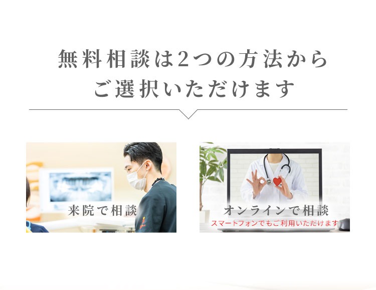 自由が丘 歯医者 無料相談は2つの方法で行えます